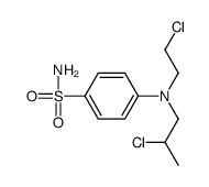 N(Sup 4)-(2-chloroethyl)-N(sup 4)-(2-chloropropyl)sulfanilamide结构式