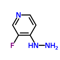 Pyridine, 3-fluoro-4-hydrazino- (9CI)结构式