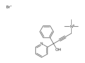 (4-hydroxy-4-phenyl-4-pyridin-2-ylbut-2-ynyl)-trimethylazanium,bromide结构式
