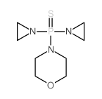Morpholine,4-[bis(1-aziridinyl)phosphinothioyl]- structure