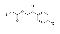 2-(2-bromoacetoxy)-1-(4-methoxyphenyl)ethanone结构式