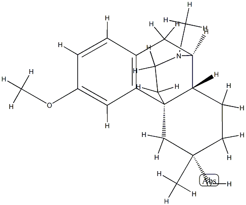 3-Methoxy-6,17-dimethylmorphinan-6α-ol结构式