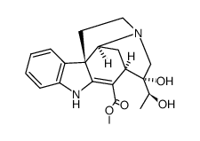 (19S)-2,16-Didehydro-19,20-dihydroxycuran-17-oic acid methyl ester Structure
