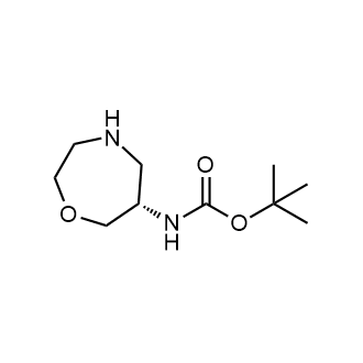 (S)-1,4-氧氮杂-6-基氨基甲酸叔丁酯结构式