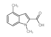 1,4-二甲基-1H-吲哚-2-羧酸结构式