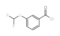 间(二氟甲硫基)苯甲酰氯结构式