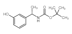 tert-butyl [(1s)-1-(3-hydroxyphenyl)ethyl]carbamate structure