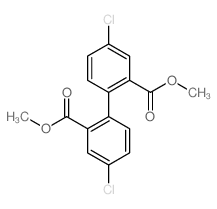 [1,1'-Biphenyl]-2,2'-dicarboxylicacid, 4,4'-dichloro-, 2,2'-dimethyl ester structure