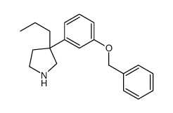 3-[m-(Benzyloxy)phenyl]-3-propylpyrrolidine structure