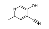 5-hydroxy-2-methylpyridine-4-carbonitrile结构式