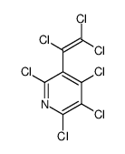 2,3,4,6-tetrachloro-5-(1,2,2-trichloroethenyl)pyridine结构式