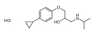 1-(4-cyclopropylphenoxy)-3-(propan-2-ylamino)propan-2-ol hydrochloride结构式