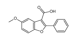 5-Methoxy-2-phenyl-1-benzofuran-3-carboxylic acid结构式