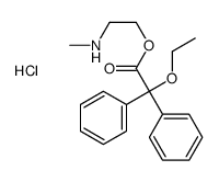 2-(2-ethoxy-2,2-diphenylacetyl)oxyethyl-methylazanium,chloride Structure
