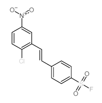 Benzenesulfonylfluoride, 4-[2-(2-chloro-5-nitrophenyl)ethenyl]- structure