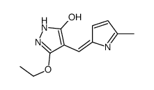 3H-Pyrazol-3-one,5-ethoxy-2,4-dihydro-4-[(5-methyl-1H-pyrrol-2-yl)methylene]-(9CI)结构式