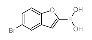 5-溴-苯并呋喃-2-硼酸结构式