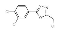 2-(Chloromethyl)-5-(3,4-dichlorophenyl)-1,3,4-oxadiazole structure