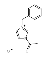 1-acetyl-3-benzyl-1H-imidazol-3-ium chloride Structure