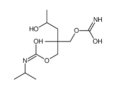 (1-Methylethyl)carbamic Acid 2-[[(Aminocarbonyl)oxy]Methyl]-4-hydroxy-2-Methylpentyl Ester Structure