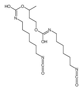 3-(6-isocyanatohexylcarbamoyloxy)butyl N-(6-isocyanatohexyl)carbamate Structure