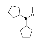 Borinic acid, dicyclopentyl-, methyl ester (6CI,9CI) structure