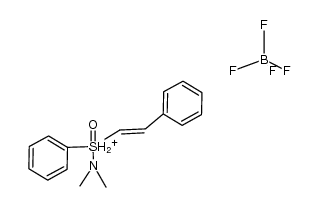 (Dimethylamino)phenyl(trans-2-phenylethenyl)oxosulfonium fluoroborate Structure