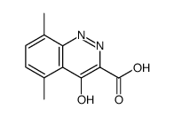 5,8-dimethyl-4-oxo-1,4-dihydro-cinnoline-3-carboxylic acid结构式