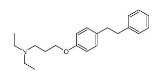 N,N-diethyl-3-[4-(2-phenylethyl)phenoxy]propan-1-amine结构式