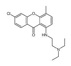 6-chloro-1-[2-(diethylamino)ethylamino]-4-methylxanthen-9-one结构式