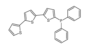 diphenyl-[5-(5-thiophen-2-ylthiophen-2-yl)thiophen-2-yl]phosphane Structure