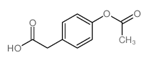 Benzeneacetic acid,4-(acetyloxy)-结构式