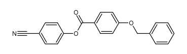 4'-cyanophenyl 4-benzyloxybenzoate结构式