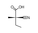 (R)-(+)-Ethyl-methylcyanessigsaeure结构式