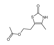 5-(2-acetoxy-ethyl)-4-methyl-3H-thiazol-2-one结构式
