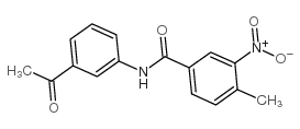 N-(3-acetylphenyl)-4-methyl-3-nitrobenzamide Structure