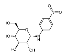 N-p-nitrophenyl-β-D-glucopyranosylamine结构式
