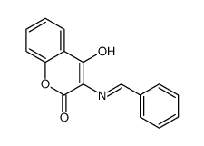 3-(benzylideneamino)-4-hydroxychromen-2-one结构式