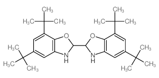 2,2-Bibenzoxazole, 5,5,7,7-tetrakis(1,1-dimethylethyl)-2,2,3,3-tetrahydro- Structure