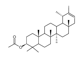 伪蒲公英甾醇乙酸酯结构式