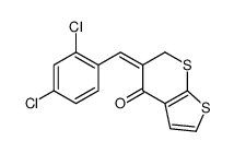 5-[(2,4-dichlorophenyl)methylidene]thieno[2,3-b]thiopyran-4-one Structure