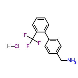 (2'-(trifluoromethyl)-[1,1'-biphenyl]-4-yl)methanamine结构式