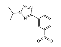 5-(3-nitrophenyl)-2-propan-2-yltetrazole结构式