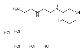 Tetraethylenepentamine Pentahydrochloride structure