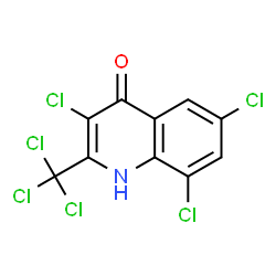 4-Quinolinol,3,6,8-trichloro-2-(trichloromethyl)- structure