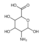 5-amino-3,4,6-trihydroxyoxane-2-carboxylic acid Structure