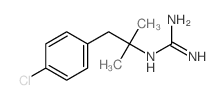 2-[1-(4-chlorophenyl)-2-methyl-propan-2-yl]guanidine结构式