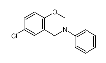 3-Phenyl-6-chloro-3,4-dihydro-2H-1,3-benzooxazine结构式