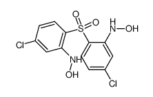 2,2'-Bis-hydroxyamino-4,4'-dichlor-diphenylsulfon Structure