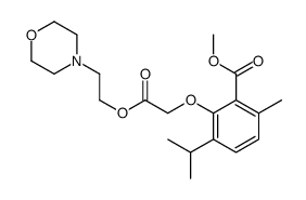 (6-Isopropyl-2-methoxycarbonyl-3-methylphenoxy)acetic acid 2-morpholinoethyl ester Structure